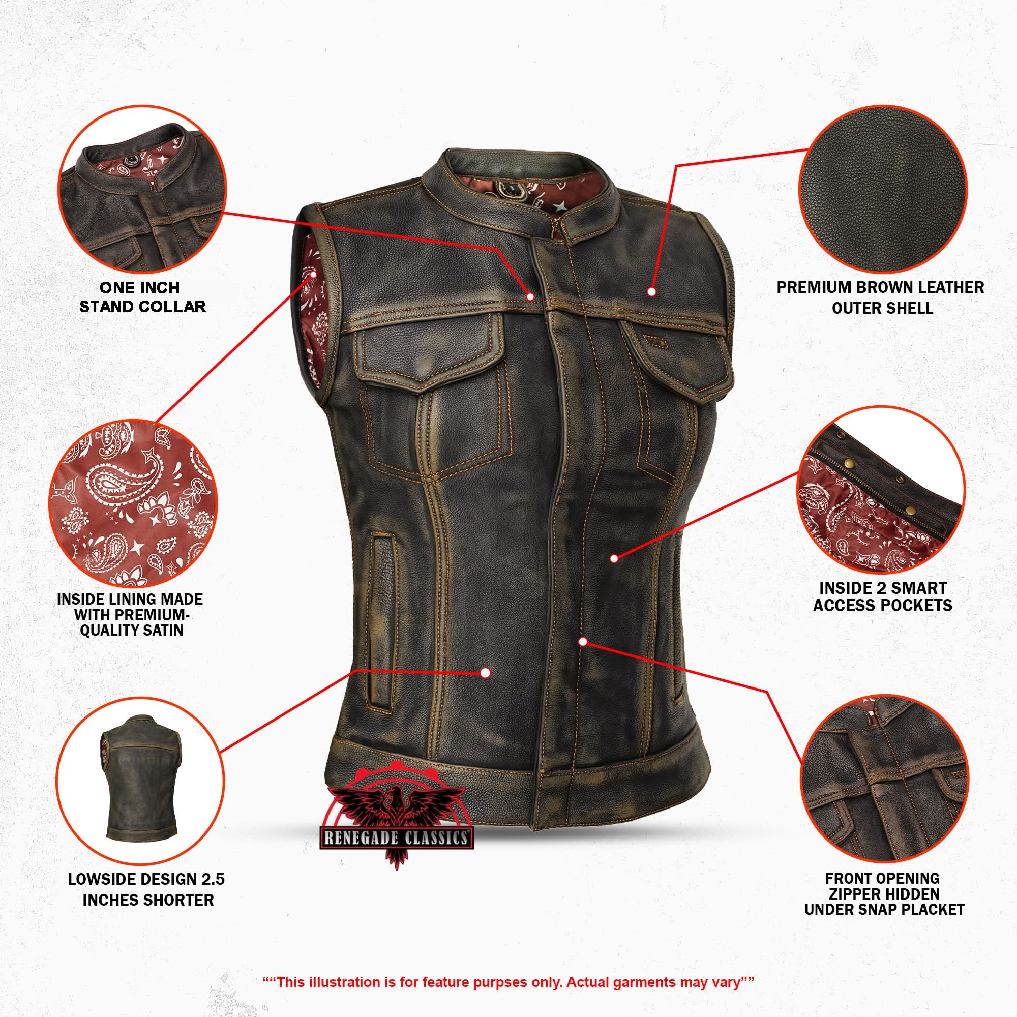 Galaxy Grifter Women’s Leather Vest