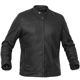 Night Bolt Men’s Faux Leather Motorcycle Jacket