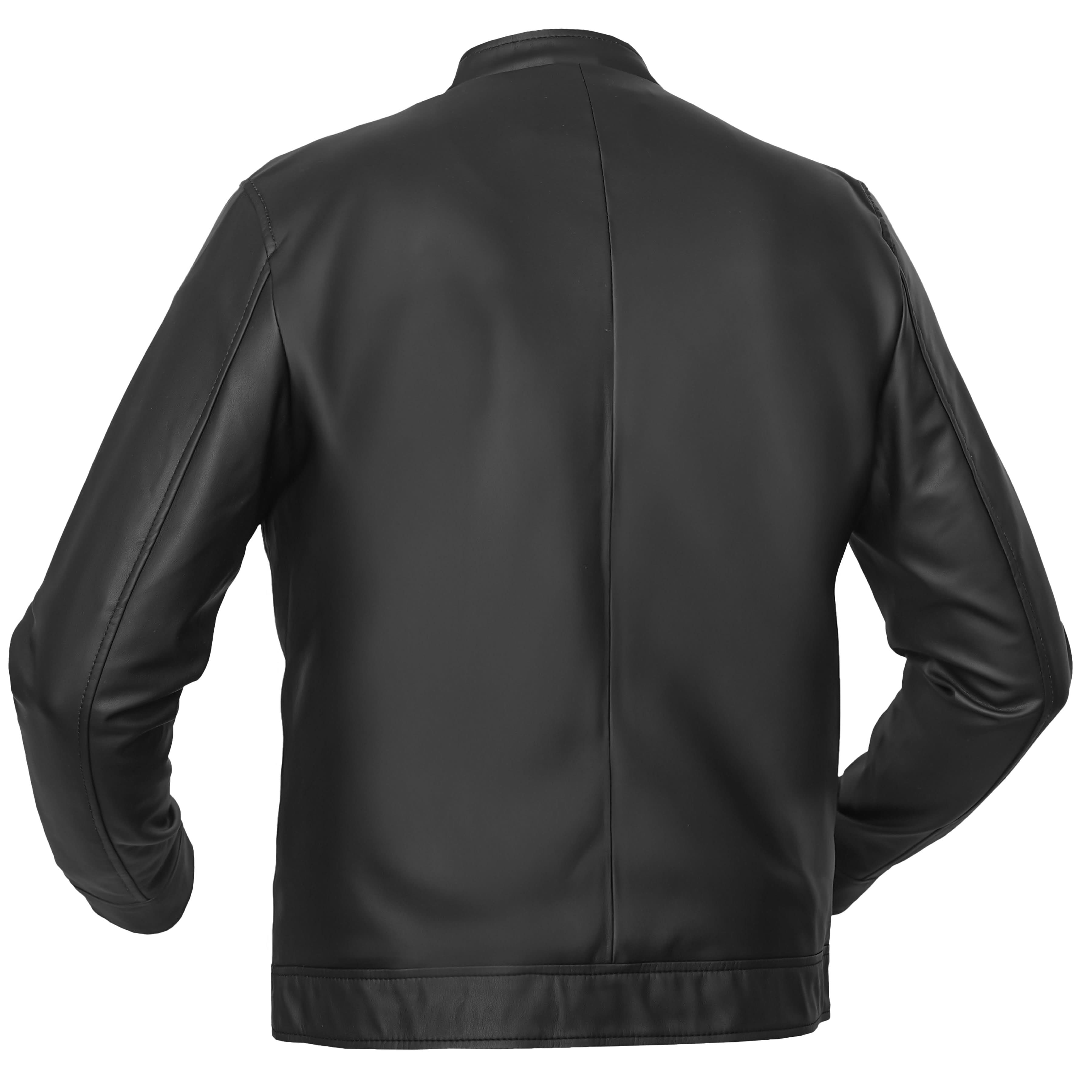 Night Bolt Men’s Faux Leather Motorcycle Jacket