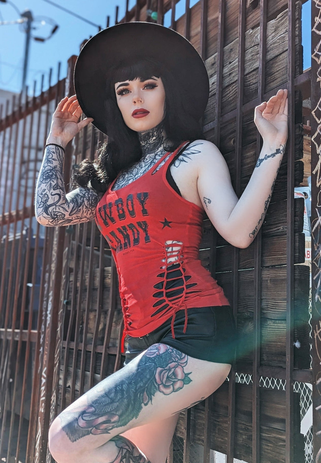Cowboy Candy Country Yallternative Slashed Tank Top