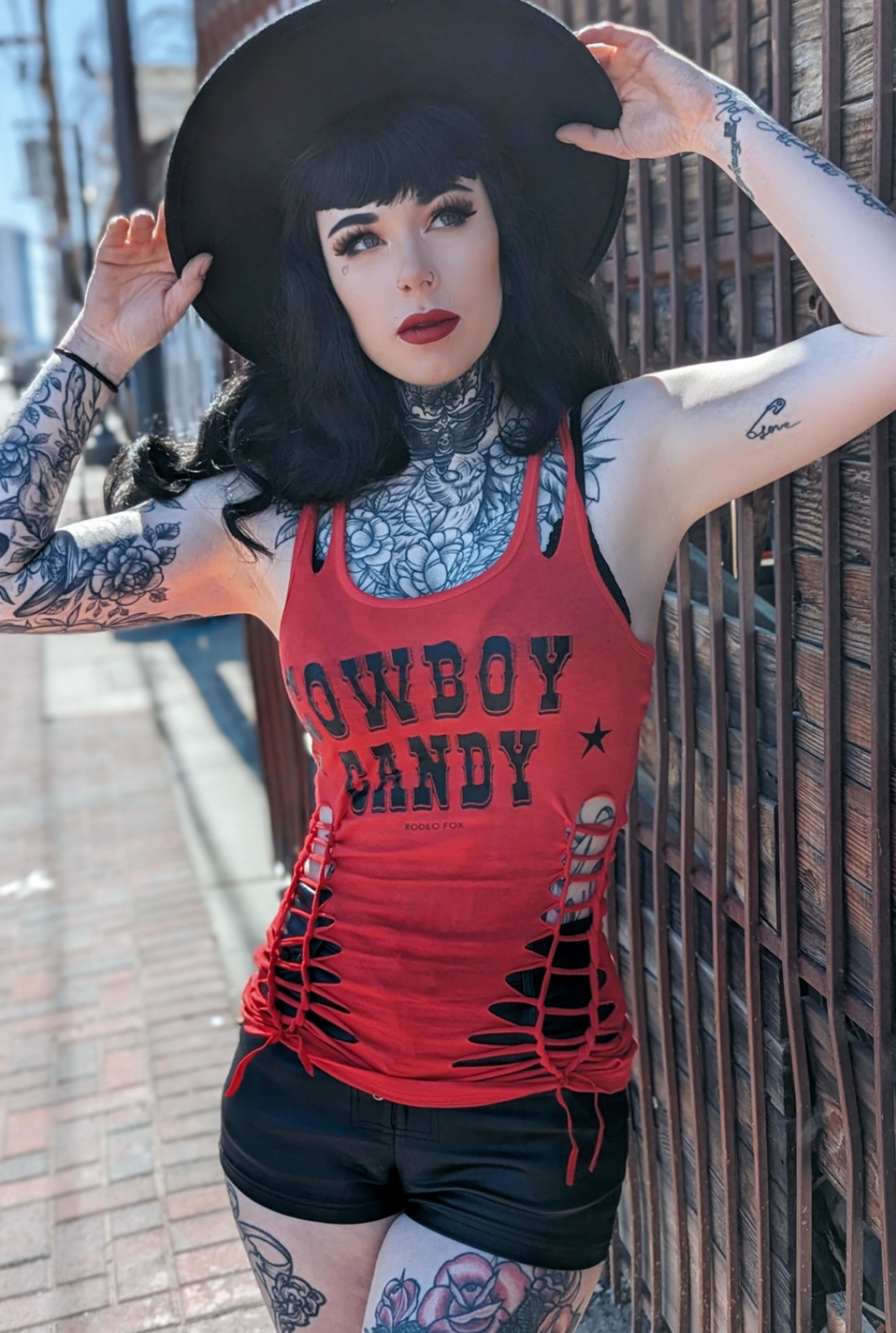 Cowboy Candy Country Yallternative Slashed Tank Top