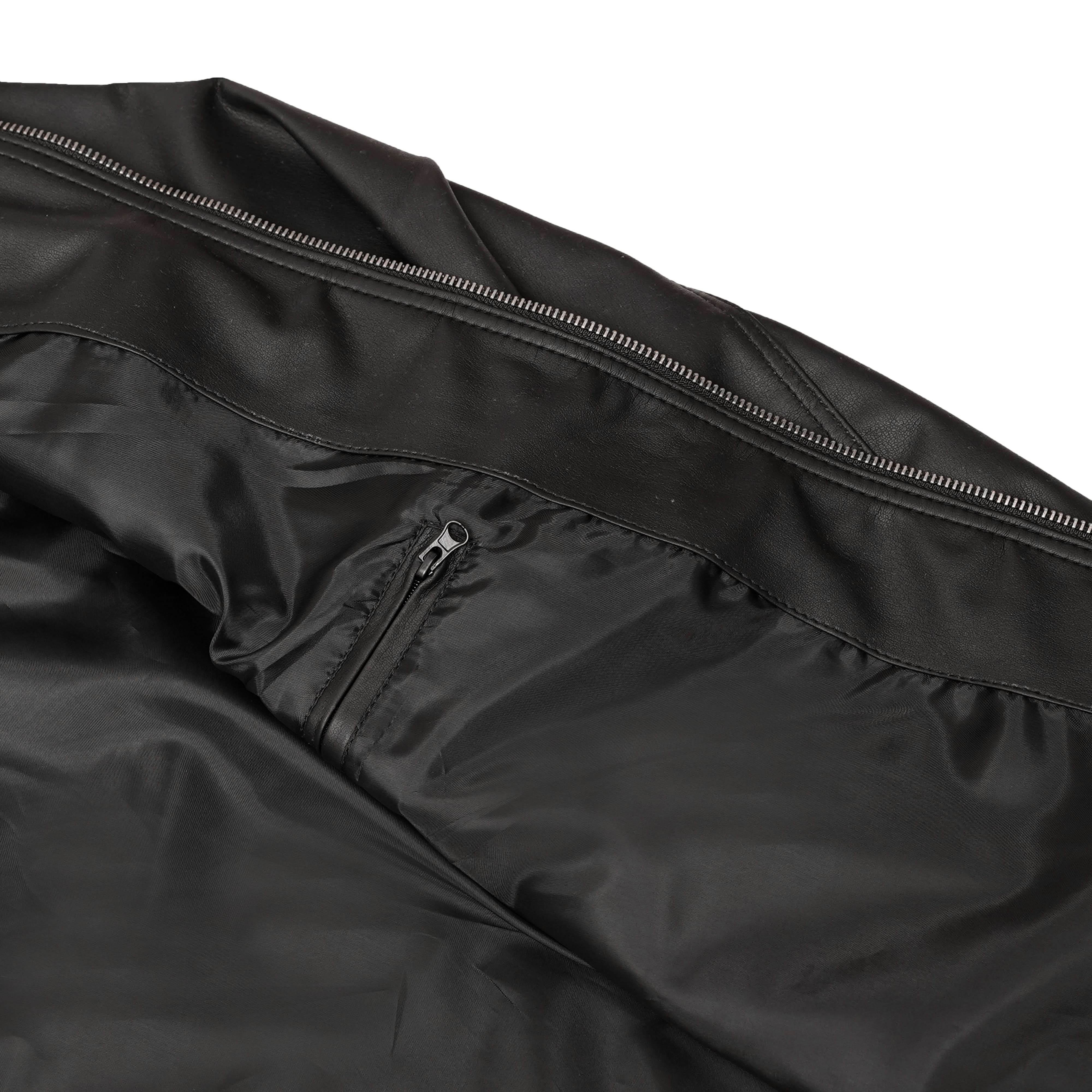 Jet Pace Men’s Faux Leather Motorcycle Jacket