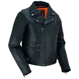 Chic ride Women's  Leather Biker Jacket - Black