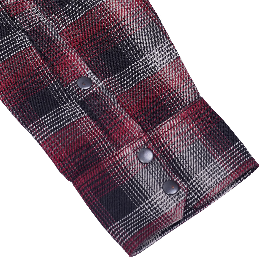 Riveter Men’s Maroon, Black, and White Flannel