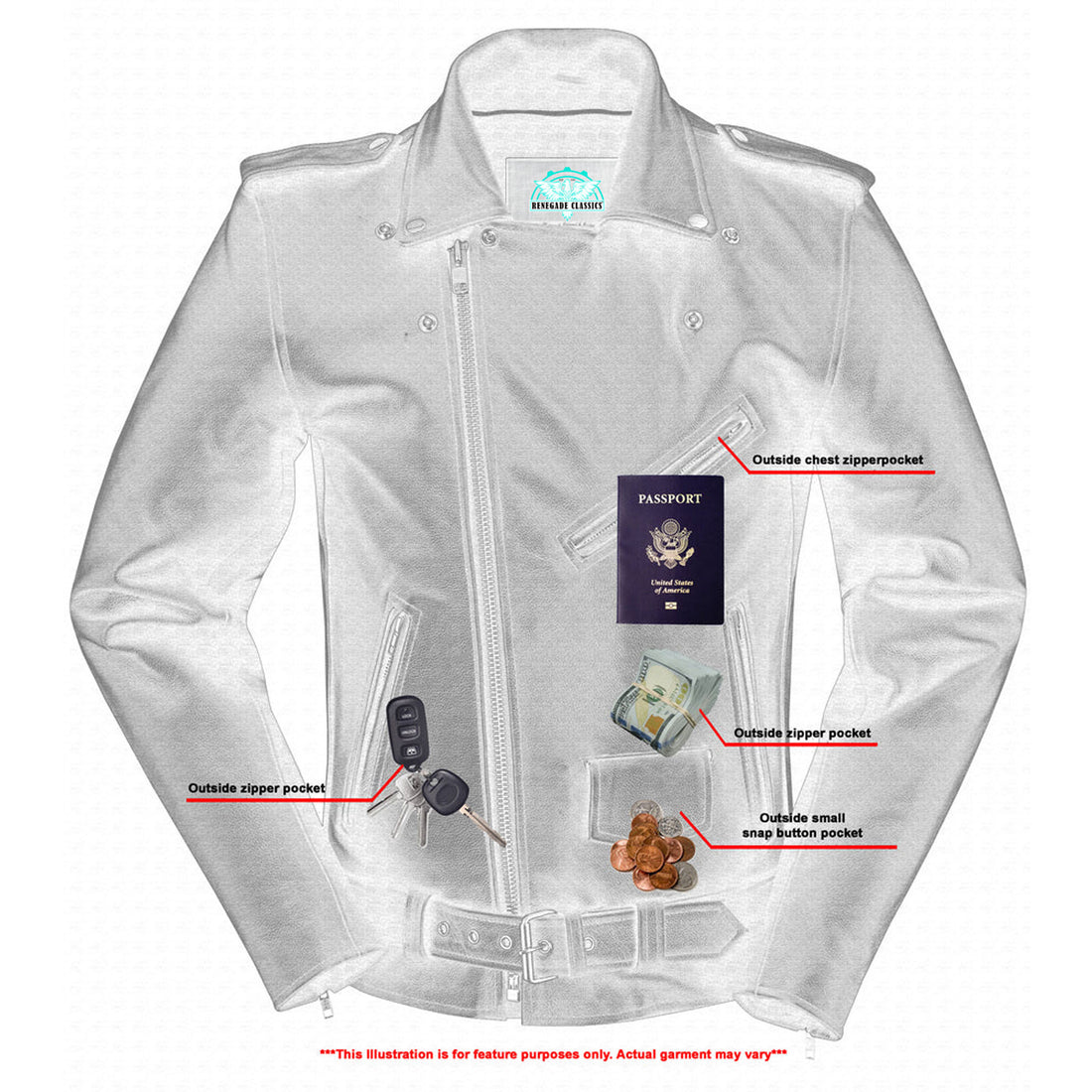 Command Men's Tall Motorcycle Jacket