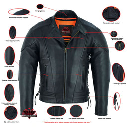 Corsair  Men's Leather  Motorcycle  Jacket