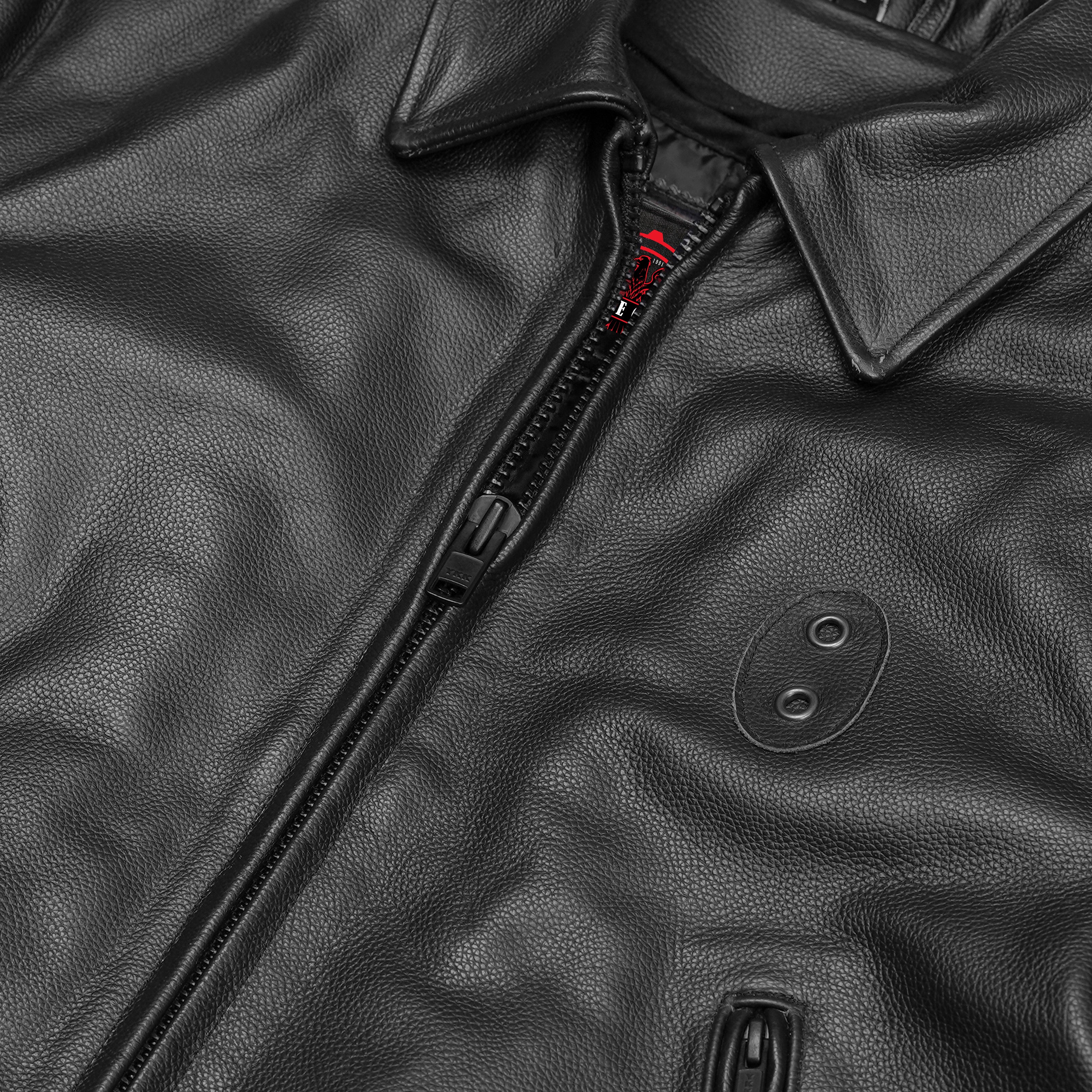 Iron Warrior Men’s Leather Motorcycle Jacket