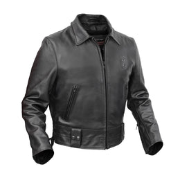 Iron Warrior Men’s Leather Motorcycle Jacket