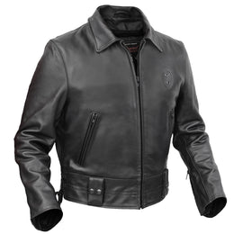 Iron Warrior™ Men’s Leather Motorcycle Jacket