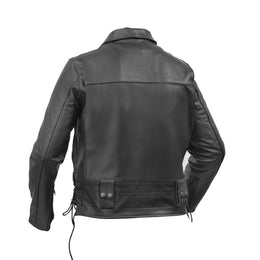 Iron Warrior Men’s Leather Motorcycle Jacket
