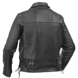 Iron Warrior™ Men’s Leather Motorcycle Jacket