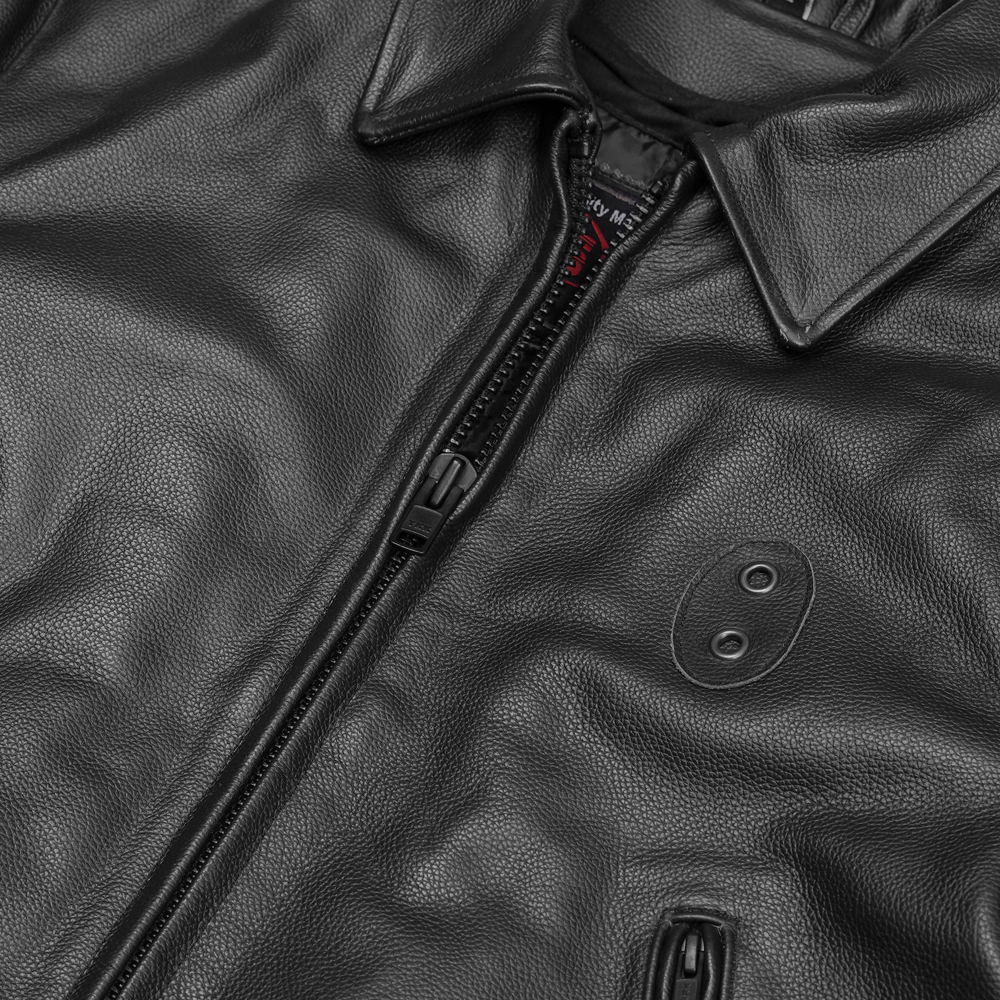 Iron Warrior Men’s Leather Motorcycle Jacket