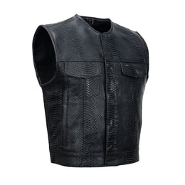 Leather Fang Men's Leather Vest