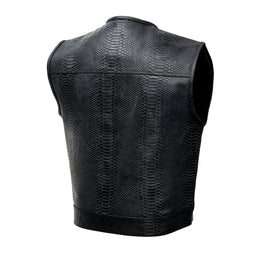 Leather Fang Men's Leather Vest