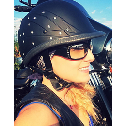 DIAMONDS IN THE RUFF - BADASS - Half Helmet Helmets Badass Helmets