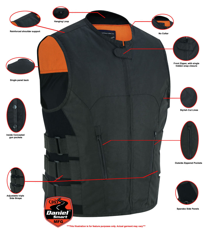 Crossroad Men's Motorcycle Textile SWAT Vest