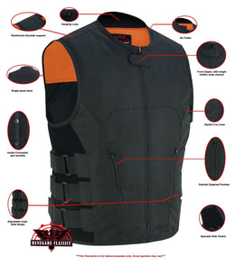 Crossroad Men's Motorcycle Textile SWAT Vest