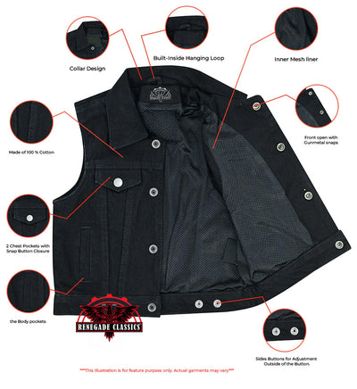 Deltho kids denim vest
