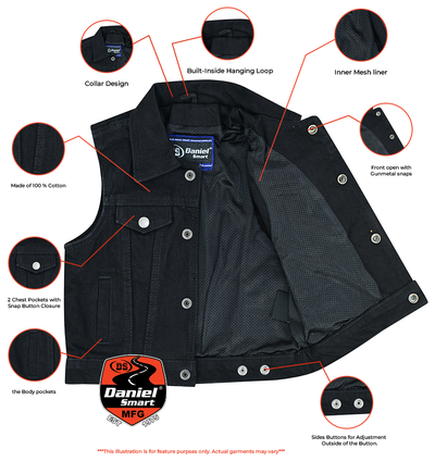 Deltho kids denim vest Kid's Leather Renegade Classics