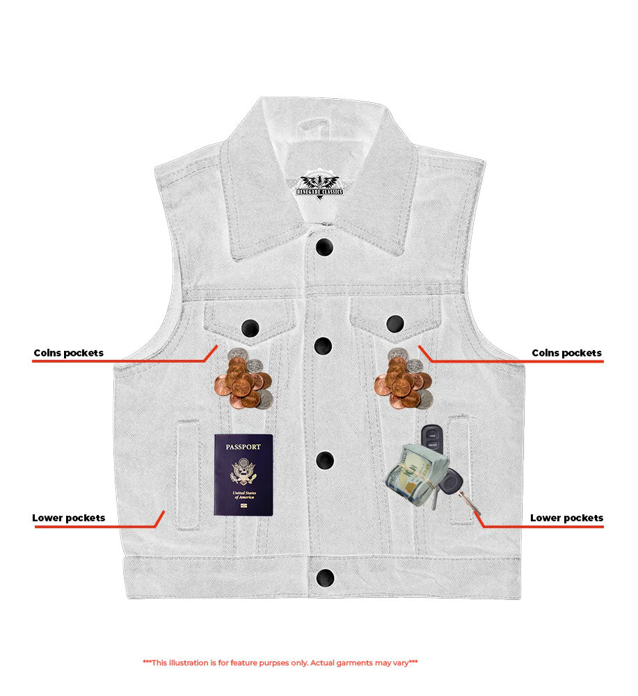 Deltho kids denim vest