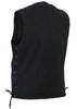RC905BK Men's Single Back Panel Concealed Carry Denim Vest