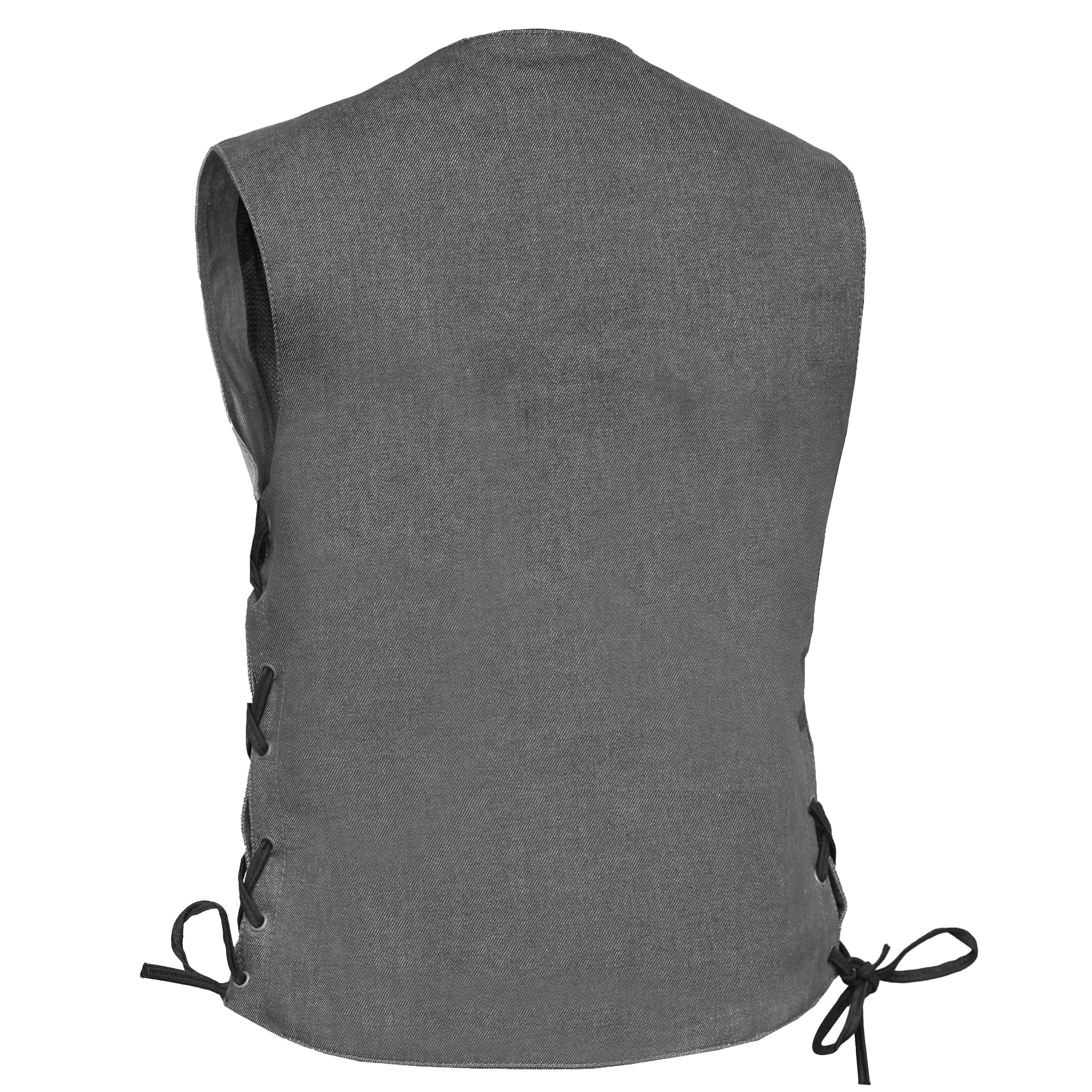 Storm Gray womens denim vest