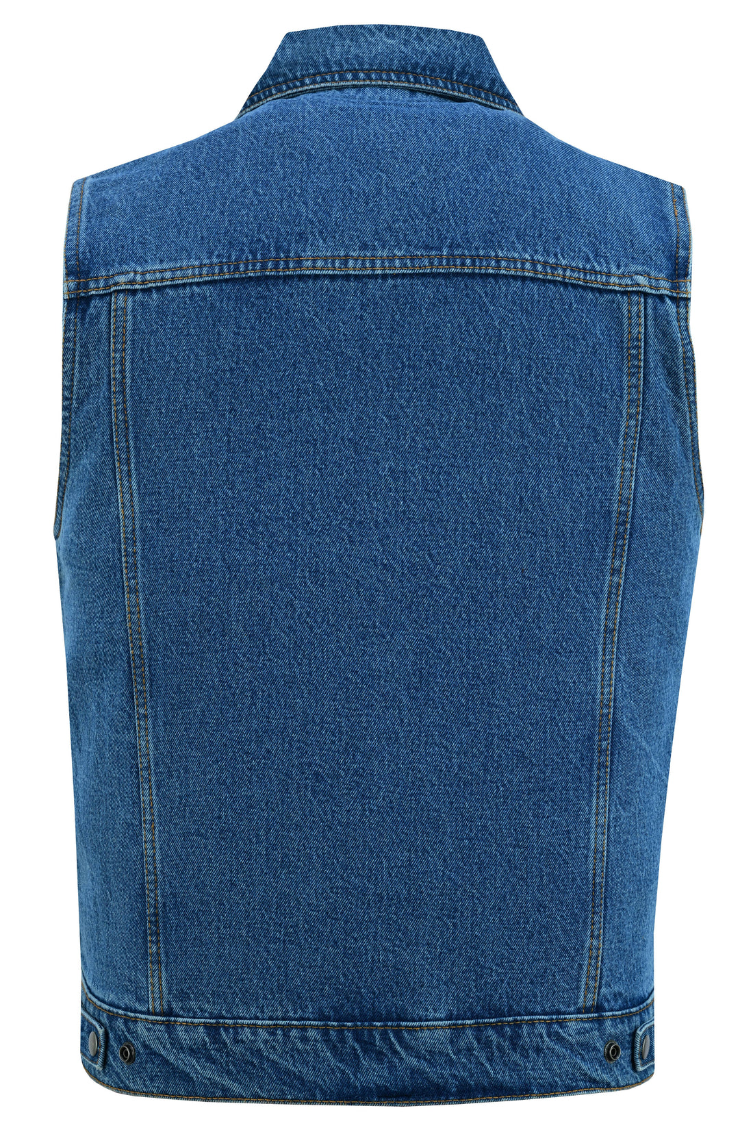 Blackguard  Men's  Blue Denim Motorcycle Vest