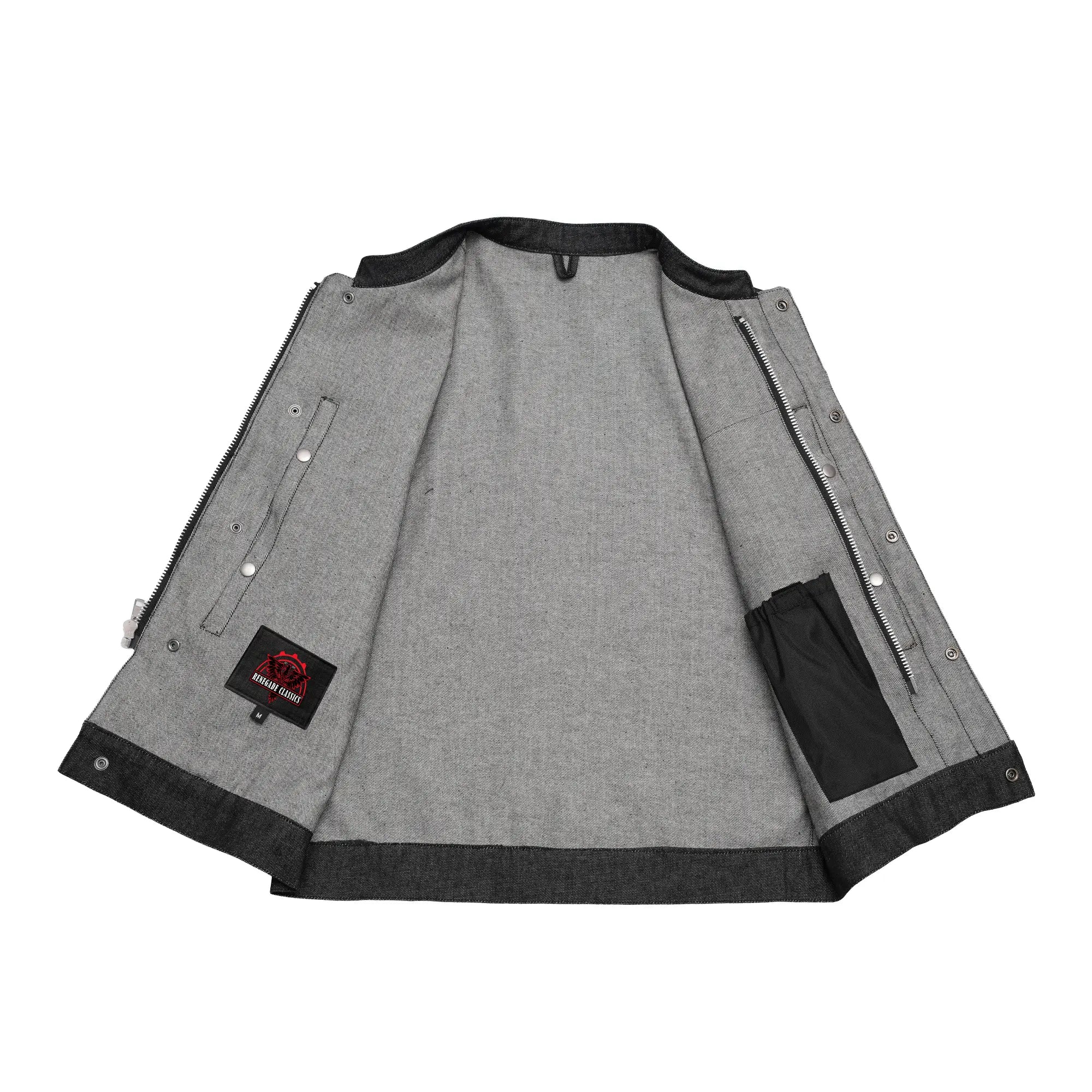 Horizon black Motorcycle Denim Vest