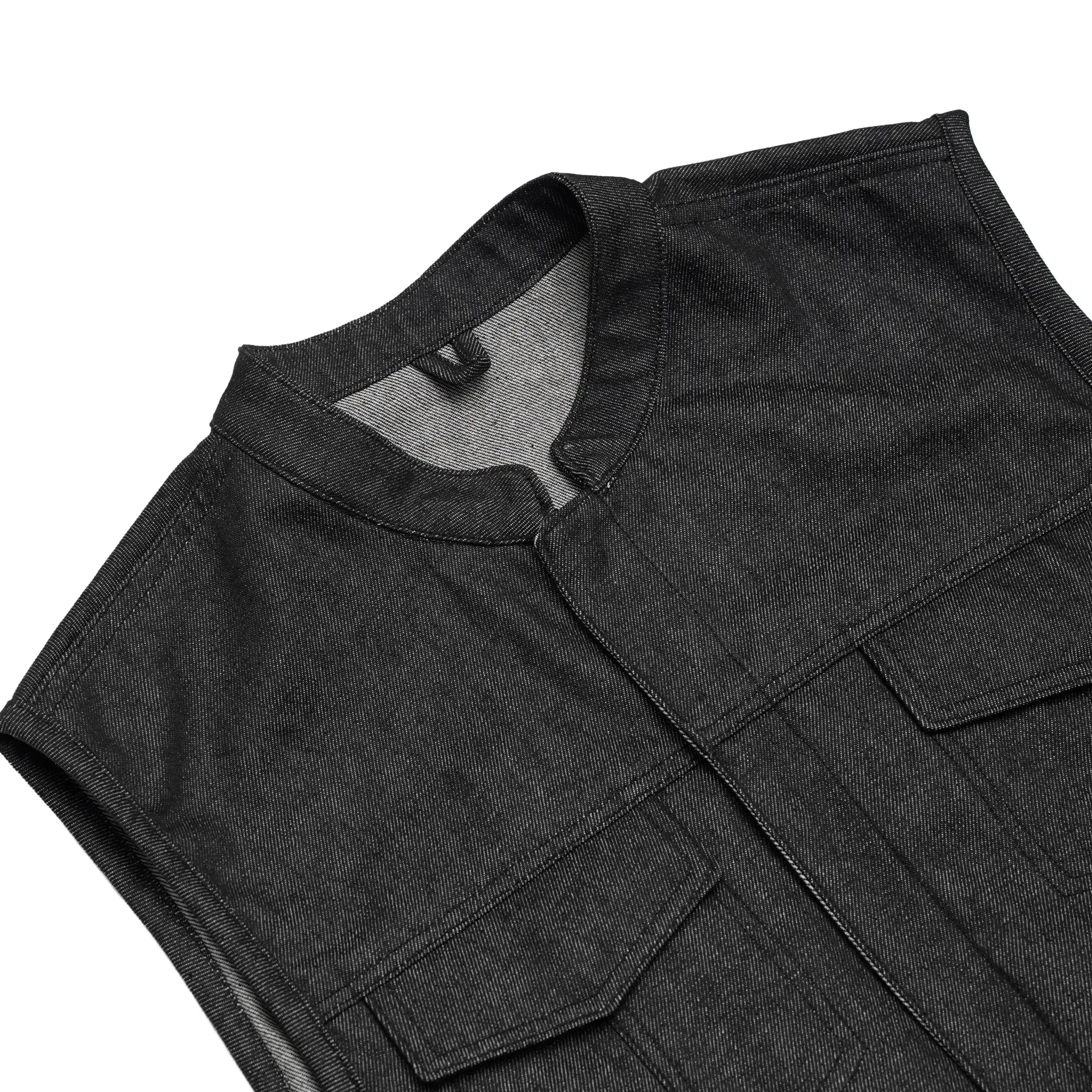 Horizon black Motorcycle Denim Vest