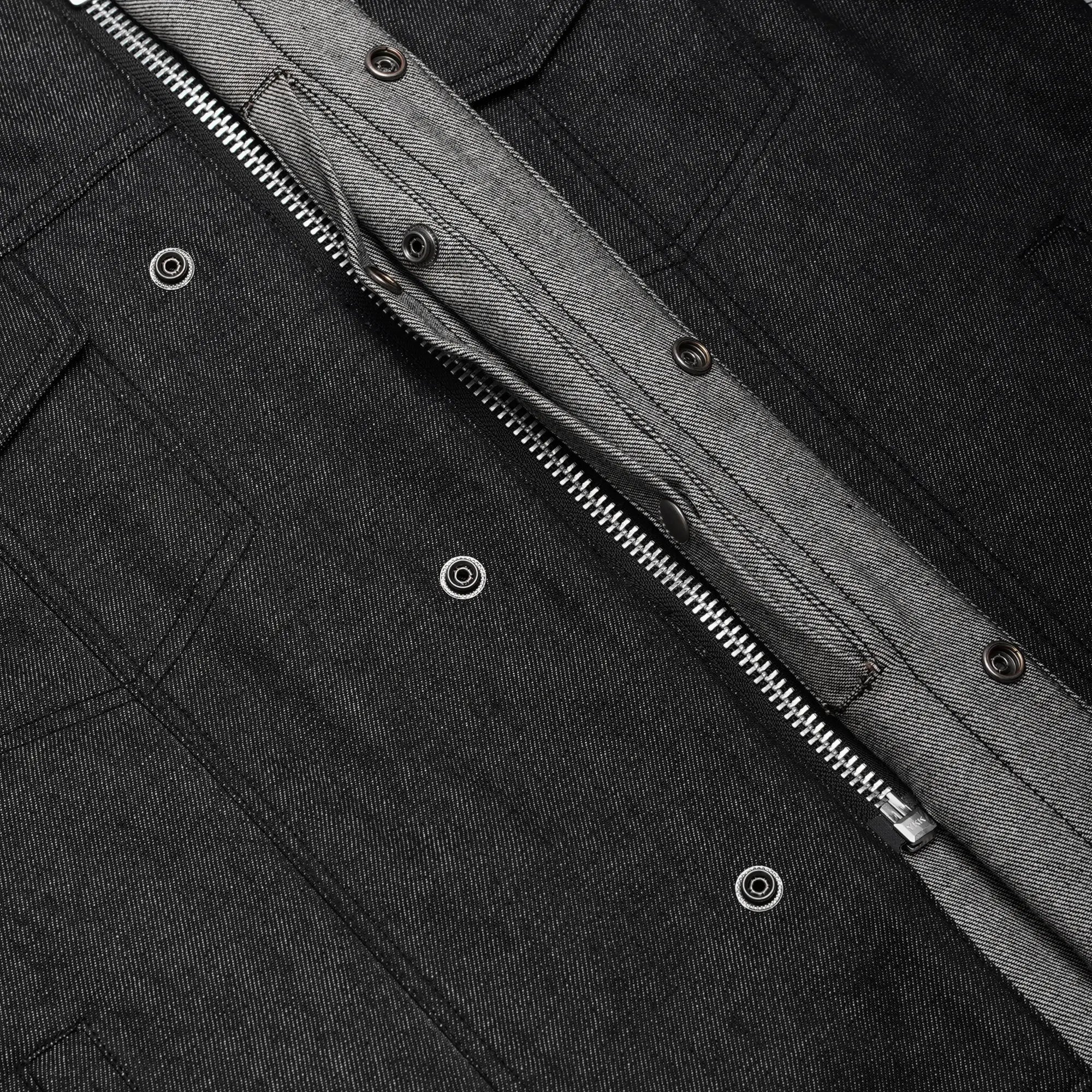 Horizon black Motorcycle Denim Vest