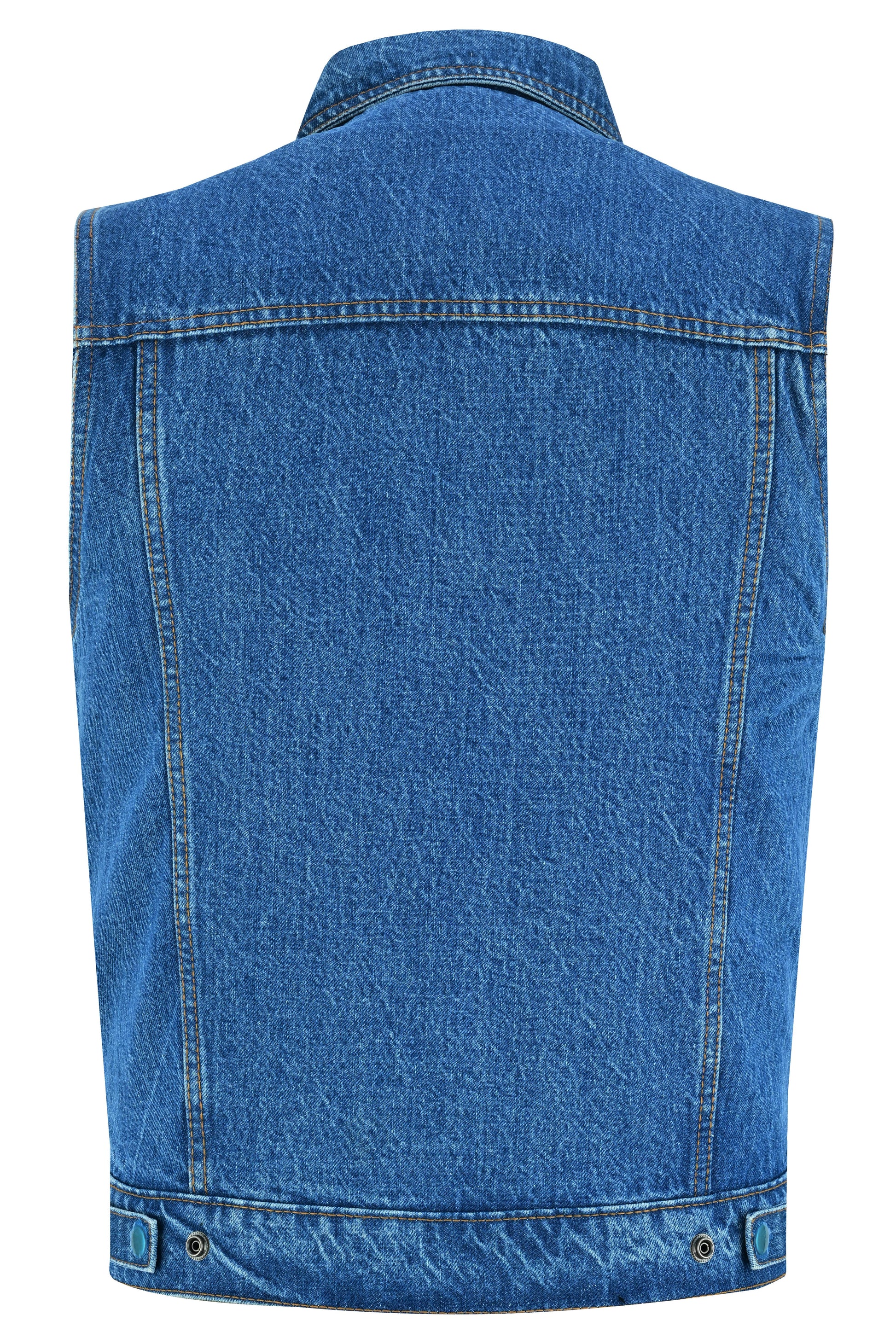 Thunder jack Blue Men's denim motorcycle vest Men's Denim Vests Renegade Classics