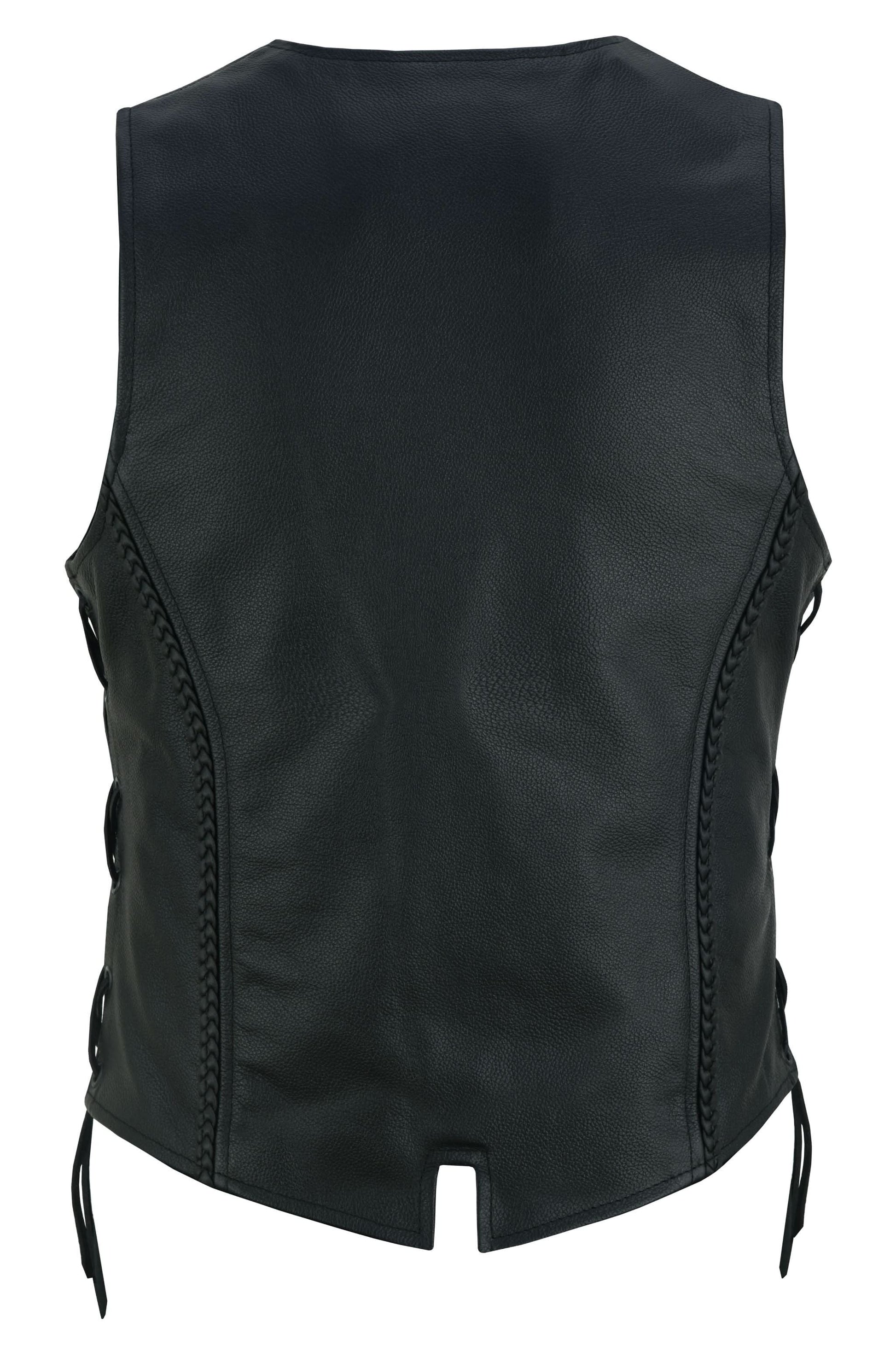 Luxuri Women's leather motorcycle vest Women's Leather Vests Renegade Classics