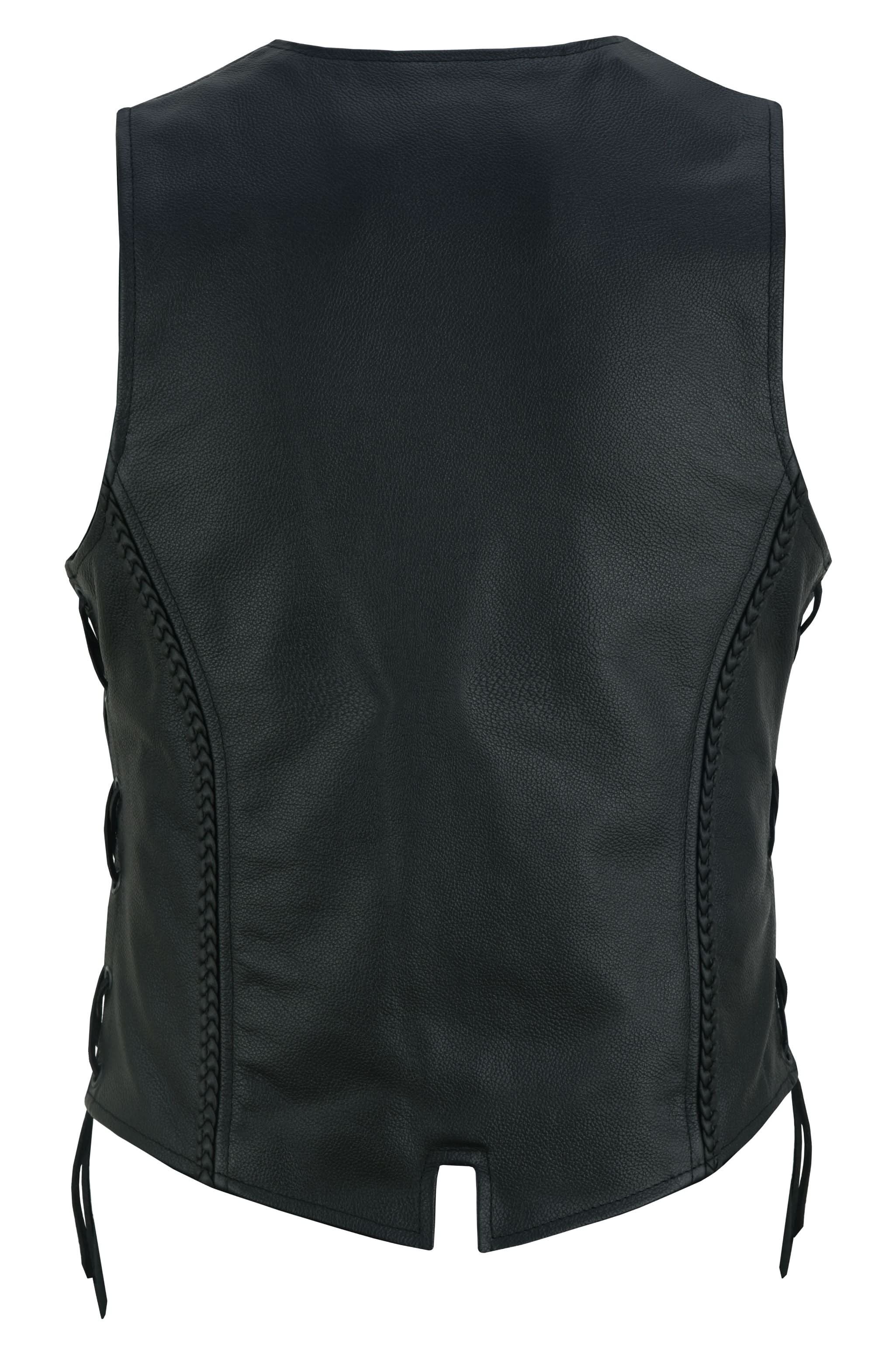 Luxuri Women's leather motorcycle vest Women's Leather Vests Renegade Classics