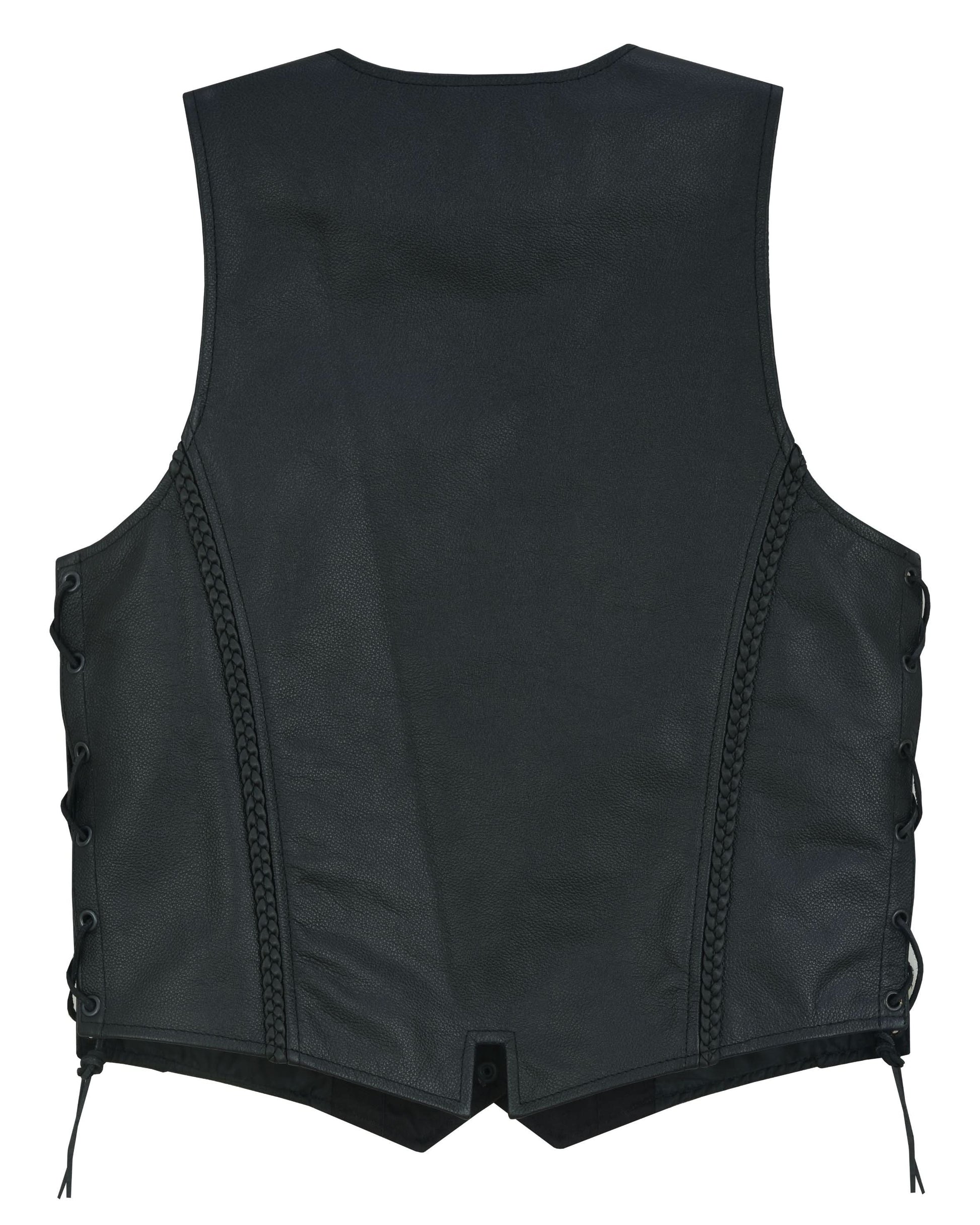 Luxuri Women's leather motorcycle vest Women's Leather Vests Renegade Classics
