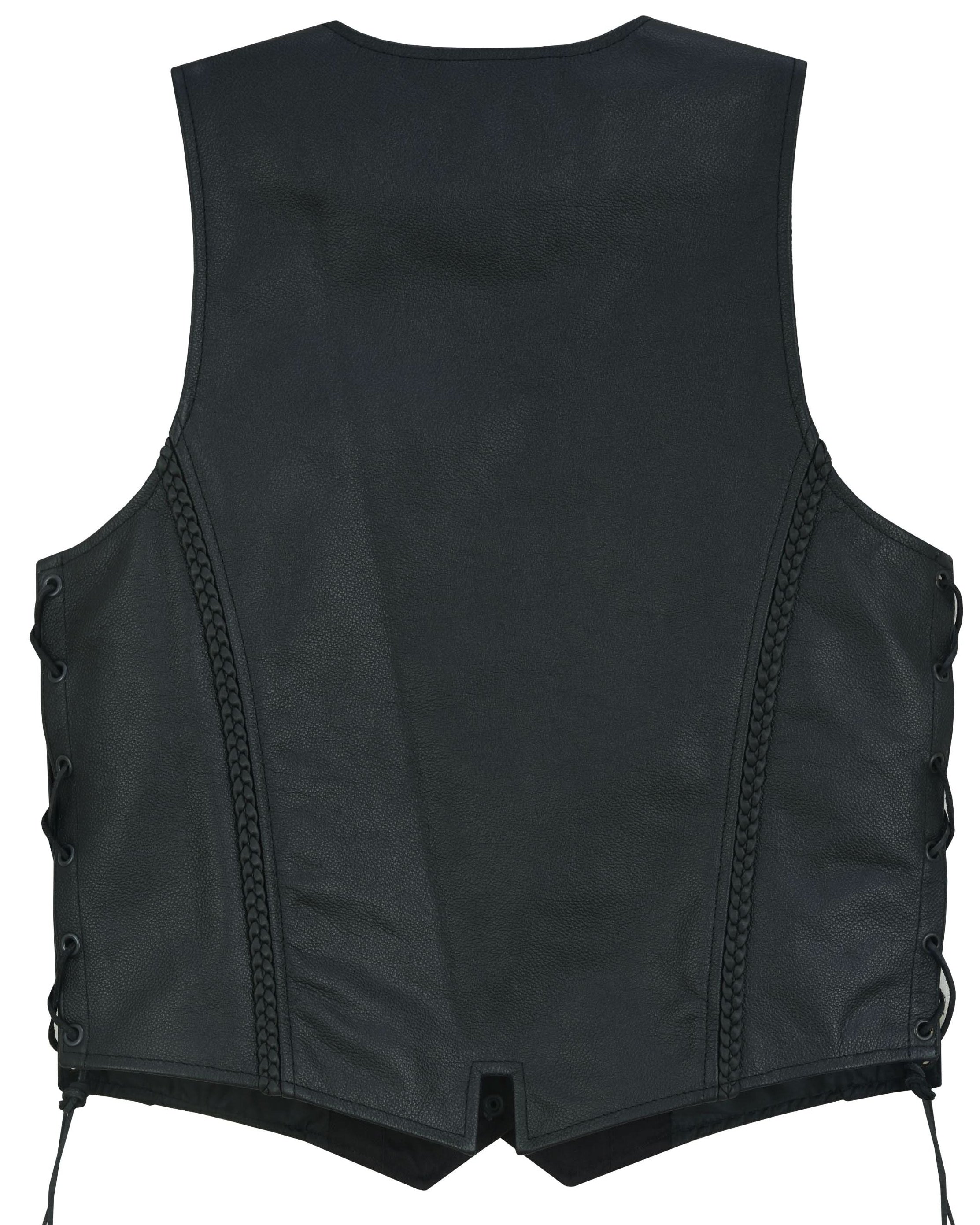 Luxuri Women's leather motorcycle vest Women's Leather Vests Renegade Classics