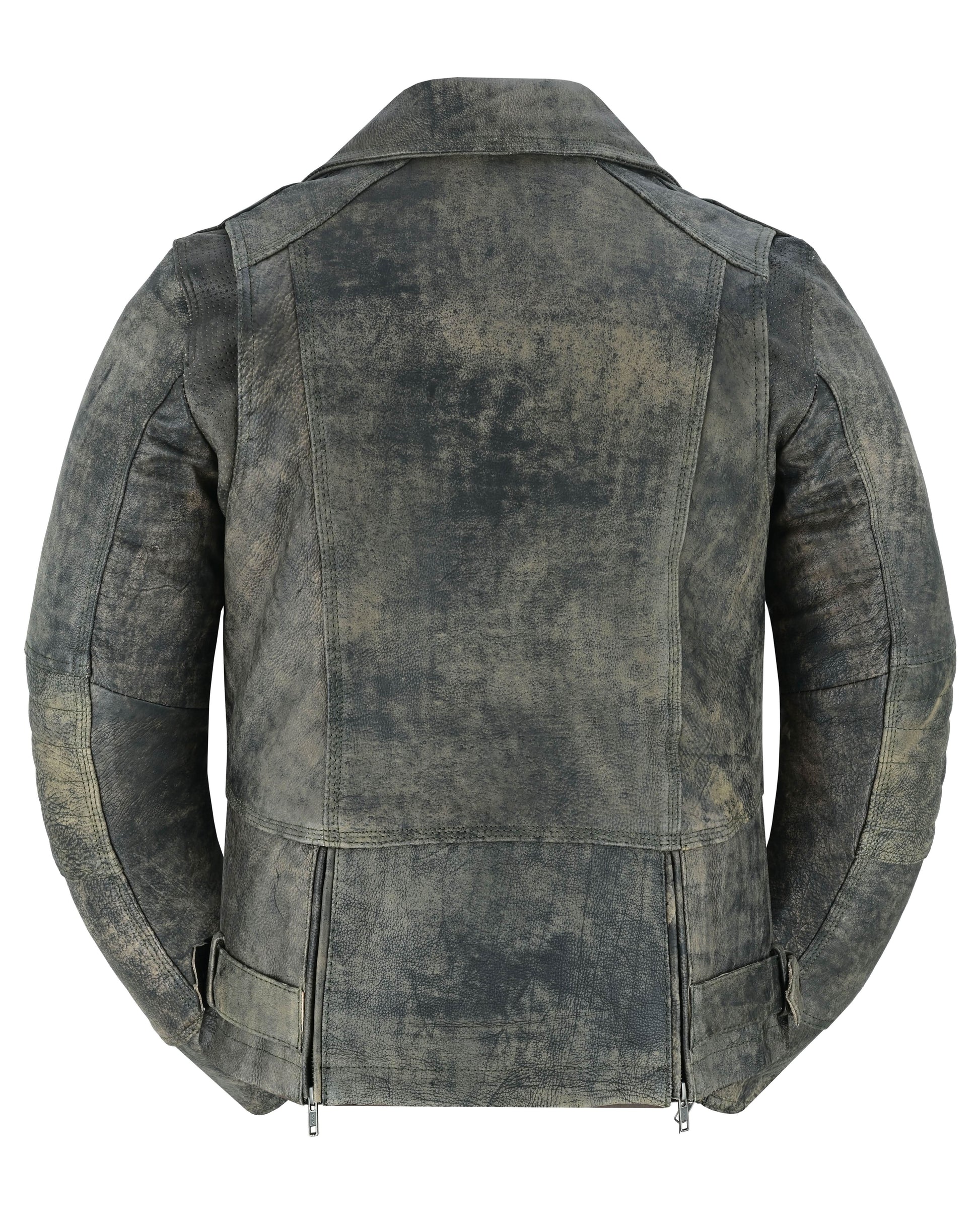 Shen Antique Brown Women's Leather Motorcycle Vest Women's Leather Jackets Renegade Classics