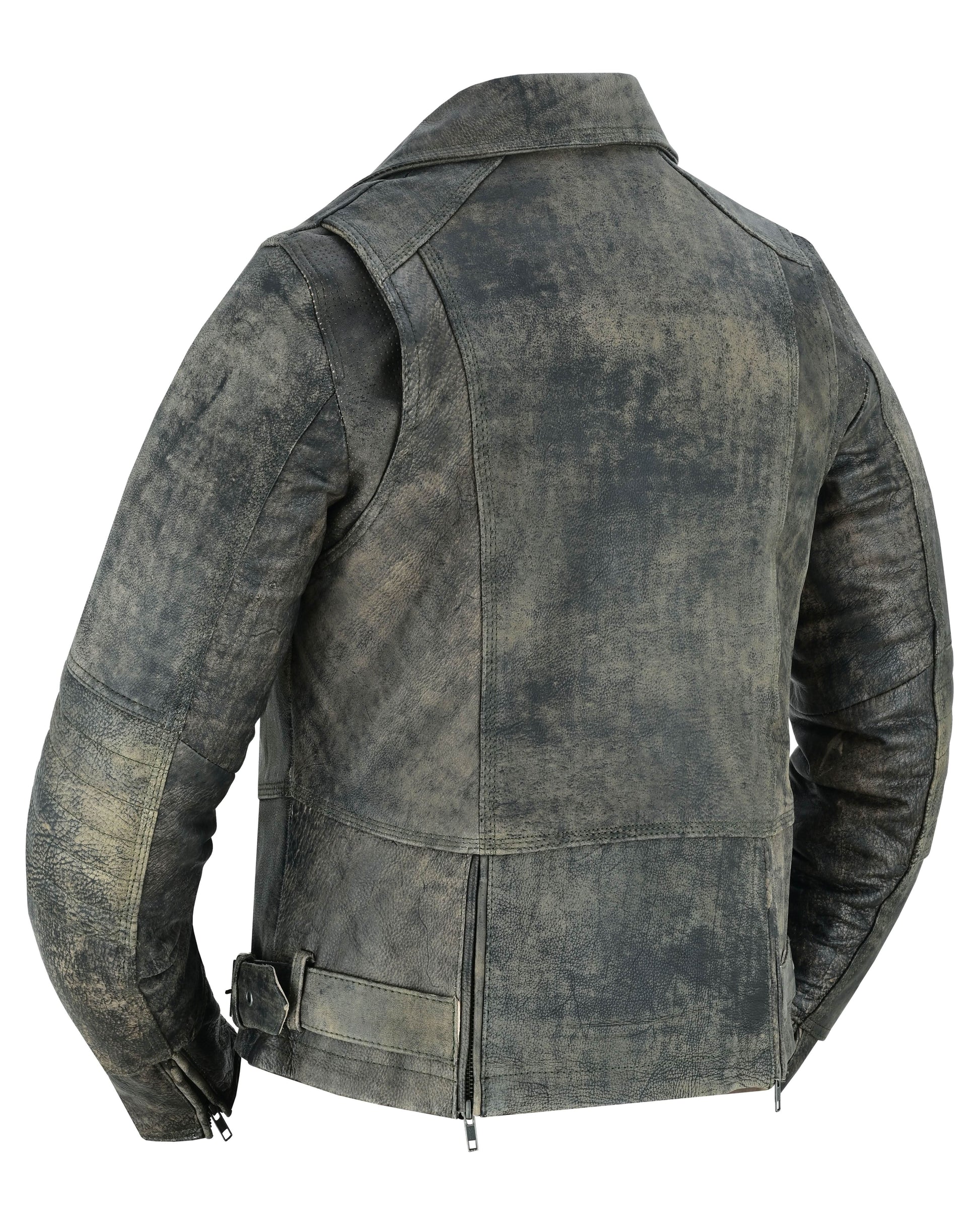 Shen Antique Brown Women's Leather Motorcycle Vest Women's Leather Jackets Renegade Classics