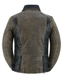 Fusion Flow Women's Leather Motorcycle Jacket Women's Leather Jackets Renegade Classics