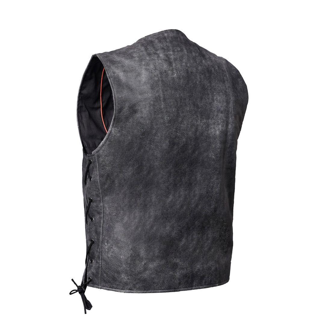 Urban Gray  Biker Leather Vest