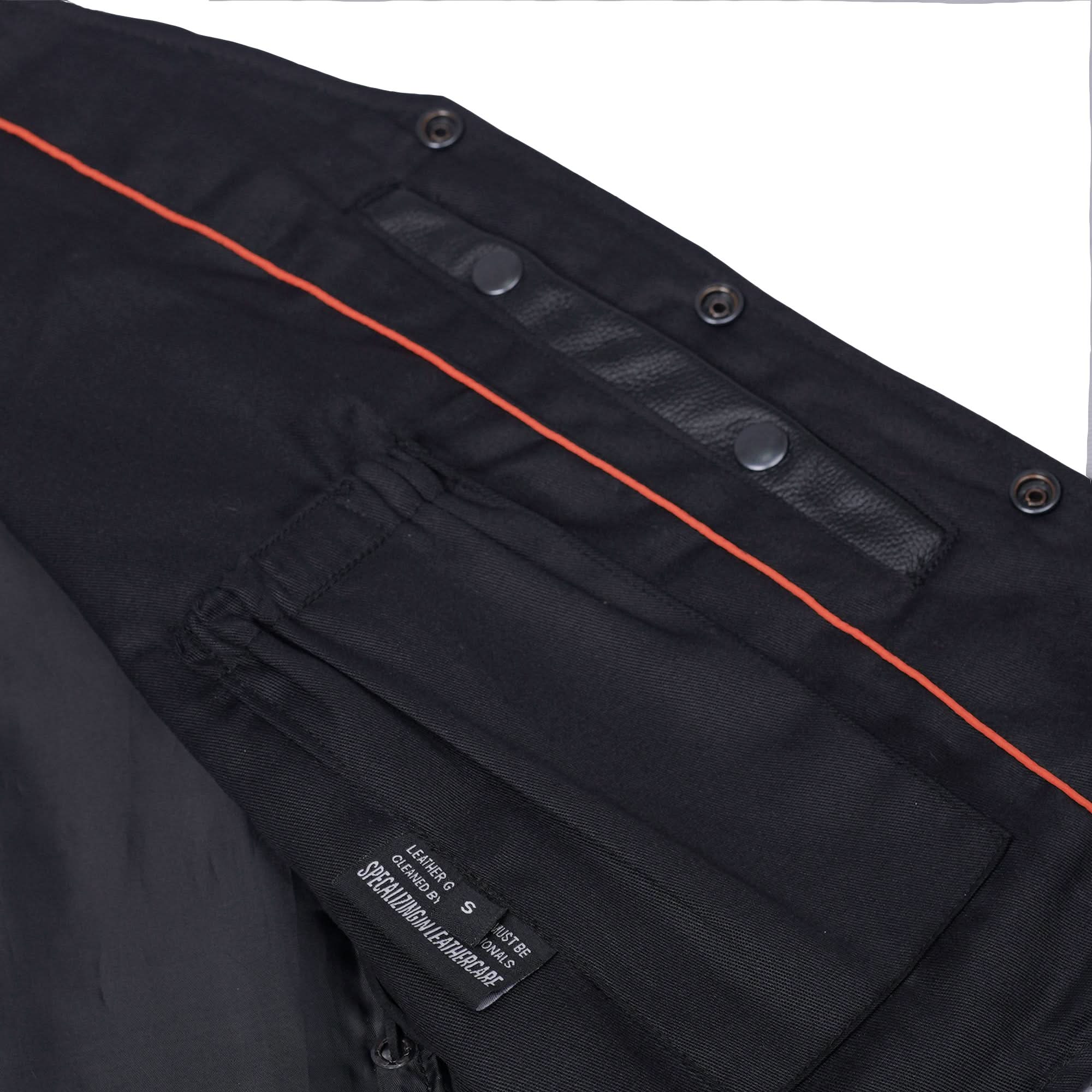 Clubster Men's Black  Motorcycle Leather Vest