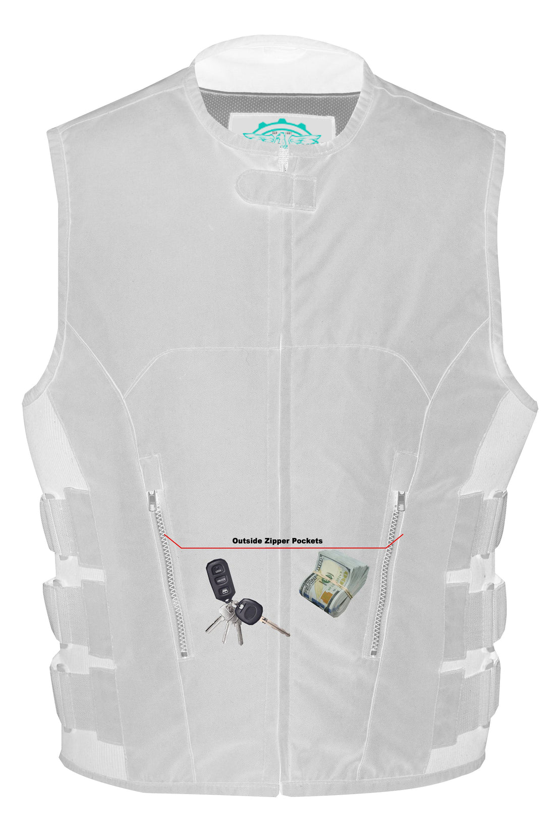 Crossroad Men's Motorcycle Textile SWAT Vest