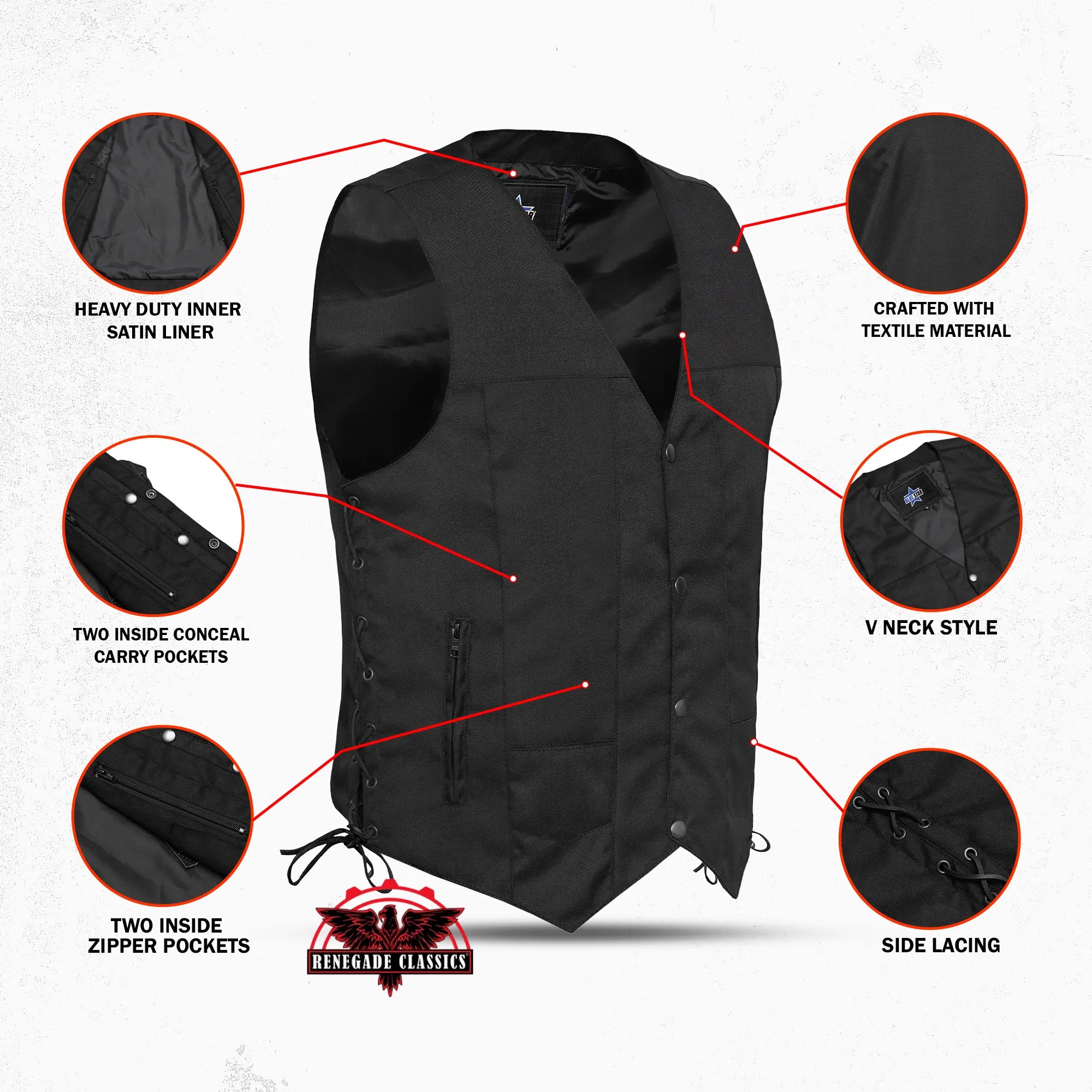 Warpath™ Men's  Textile  Vest - Black