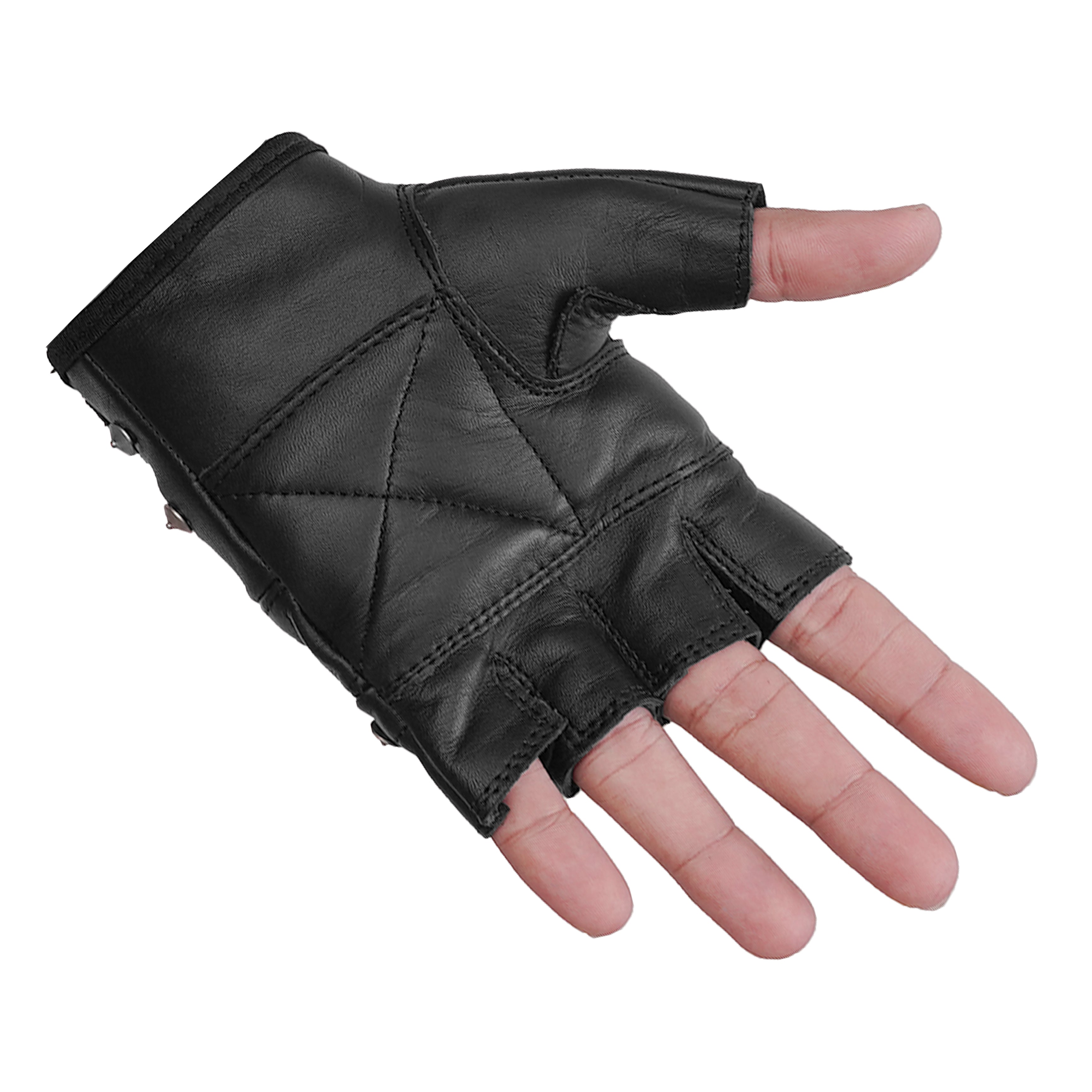 Road Rebel Fingerless Motorcycle Gloves