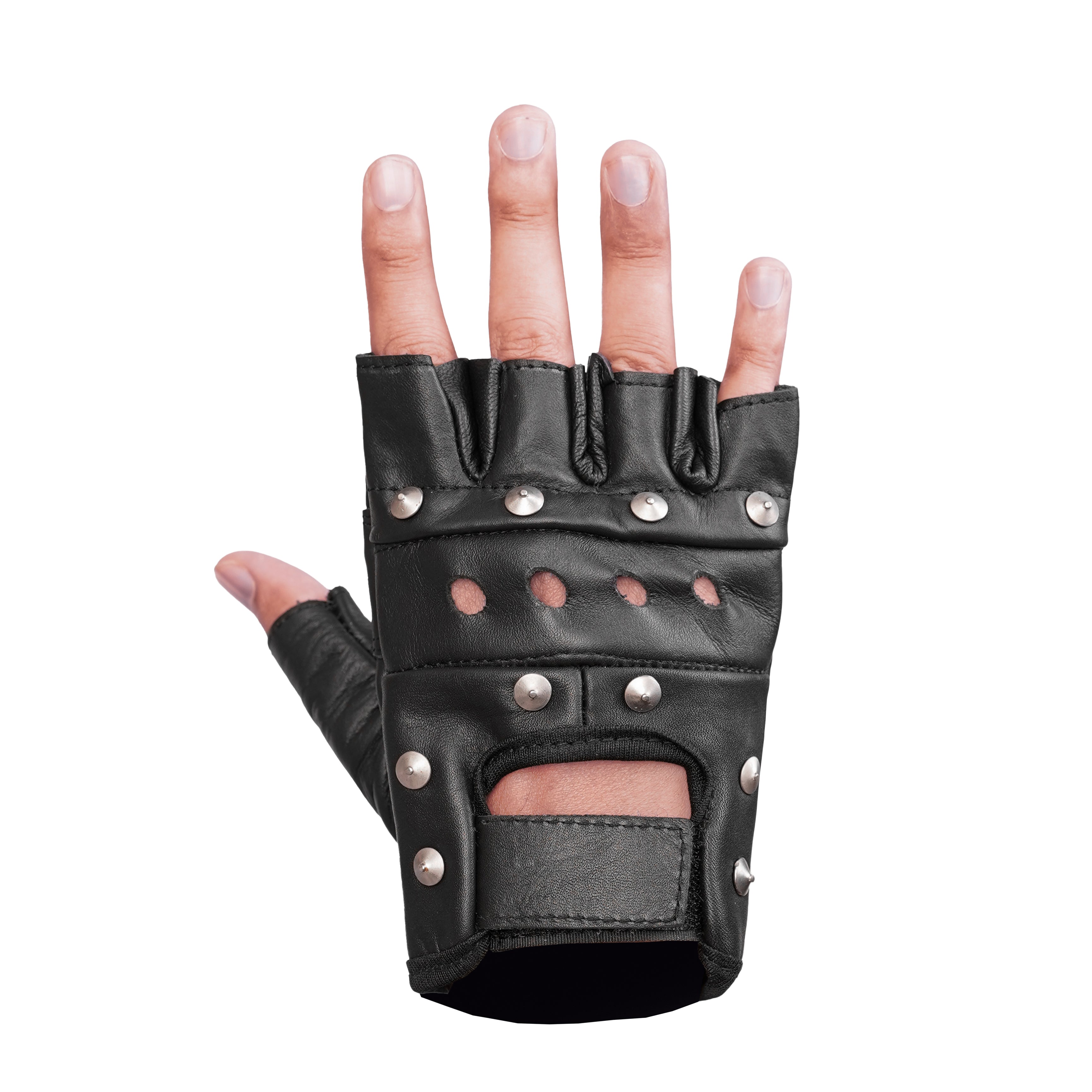 Road Rebel Fingerless Motorcycle Gloves