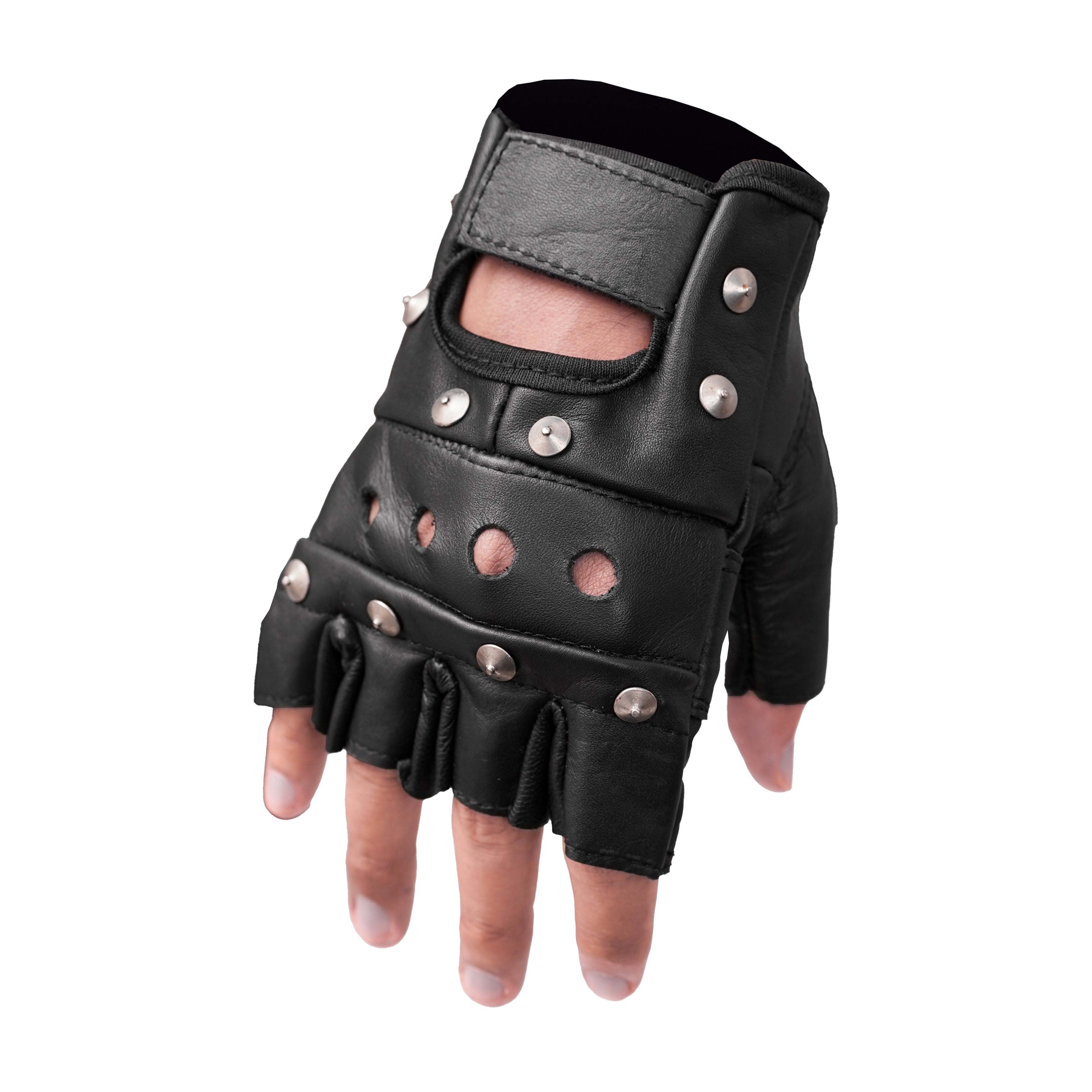Road Rebel Fingerless Motorcycle Gloves