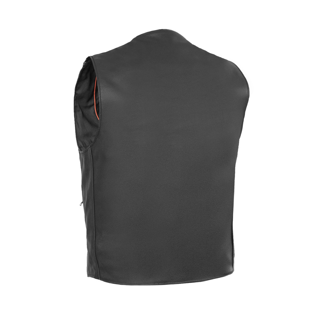 Wild Nickel  Men's  Leather Motorcycle Vest - Black