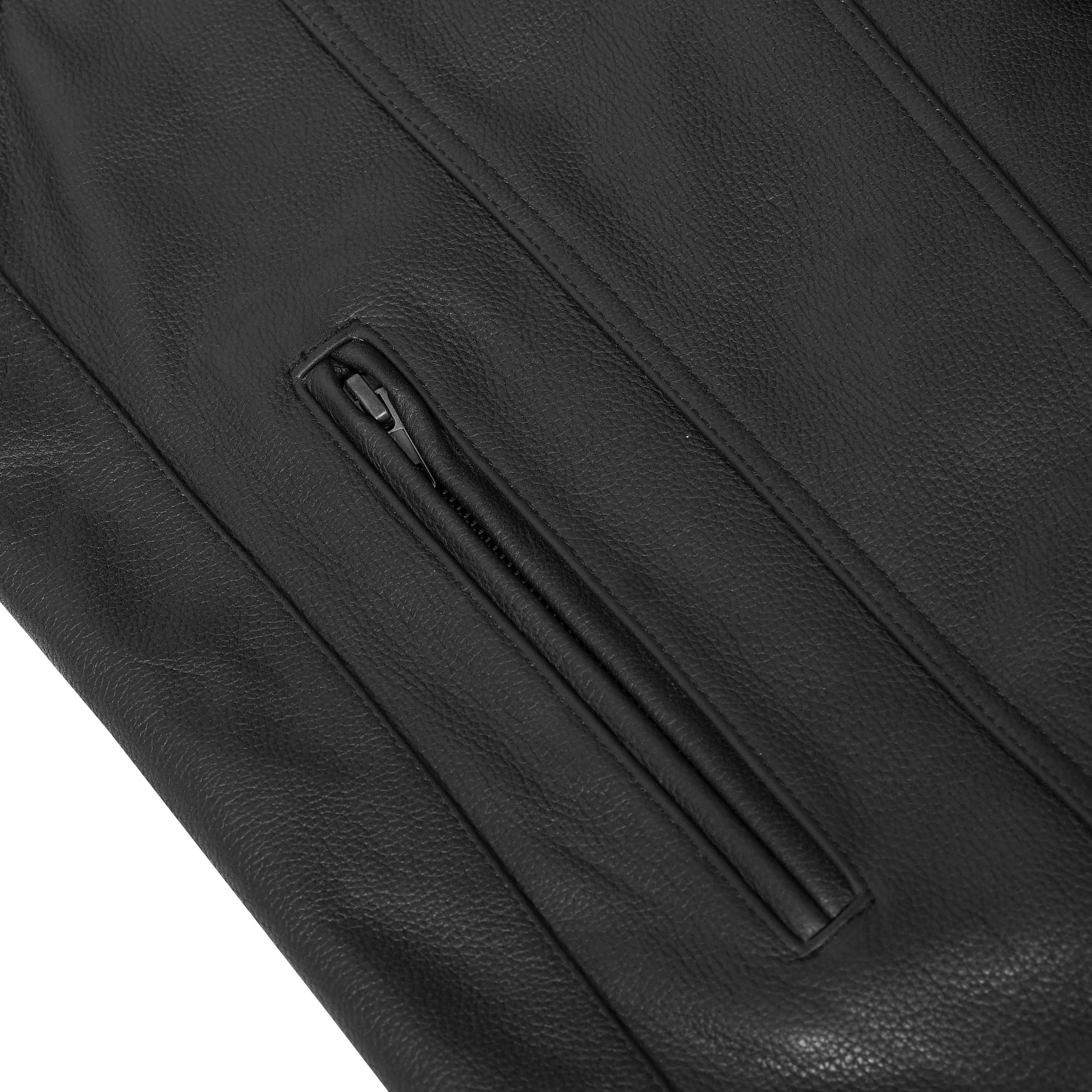 Wild Nickel  Men's  Leather Motorcycle Vest - Black