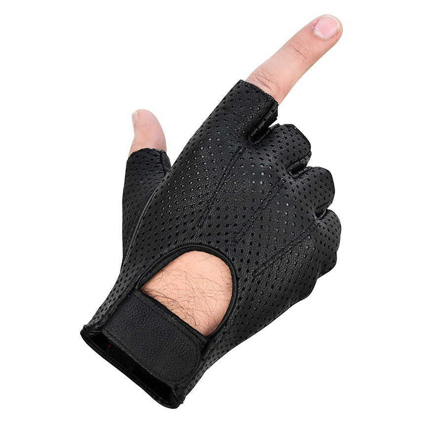 SwiftAir Men's leather Fingerless gloves Men's Fingerless Gloves Renegade Classics