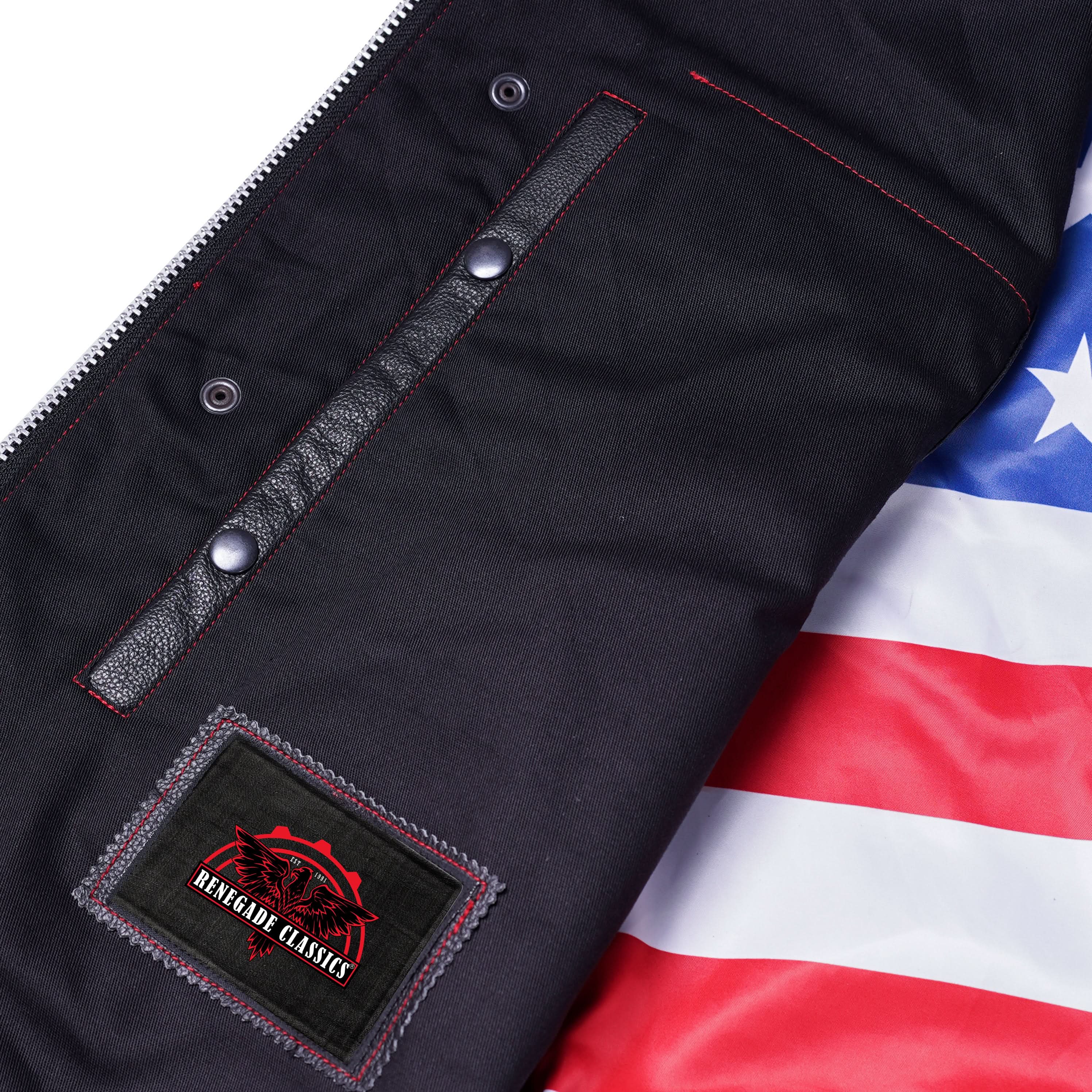 American Core Men's Leather Motorcycle Vest