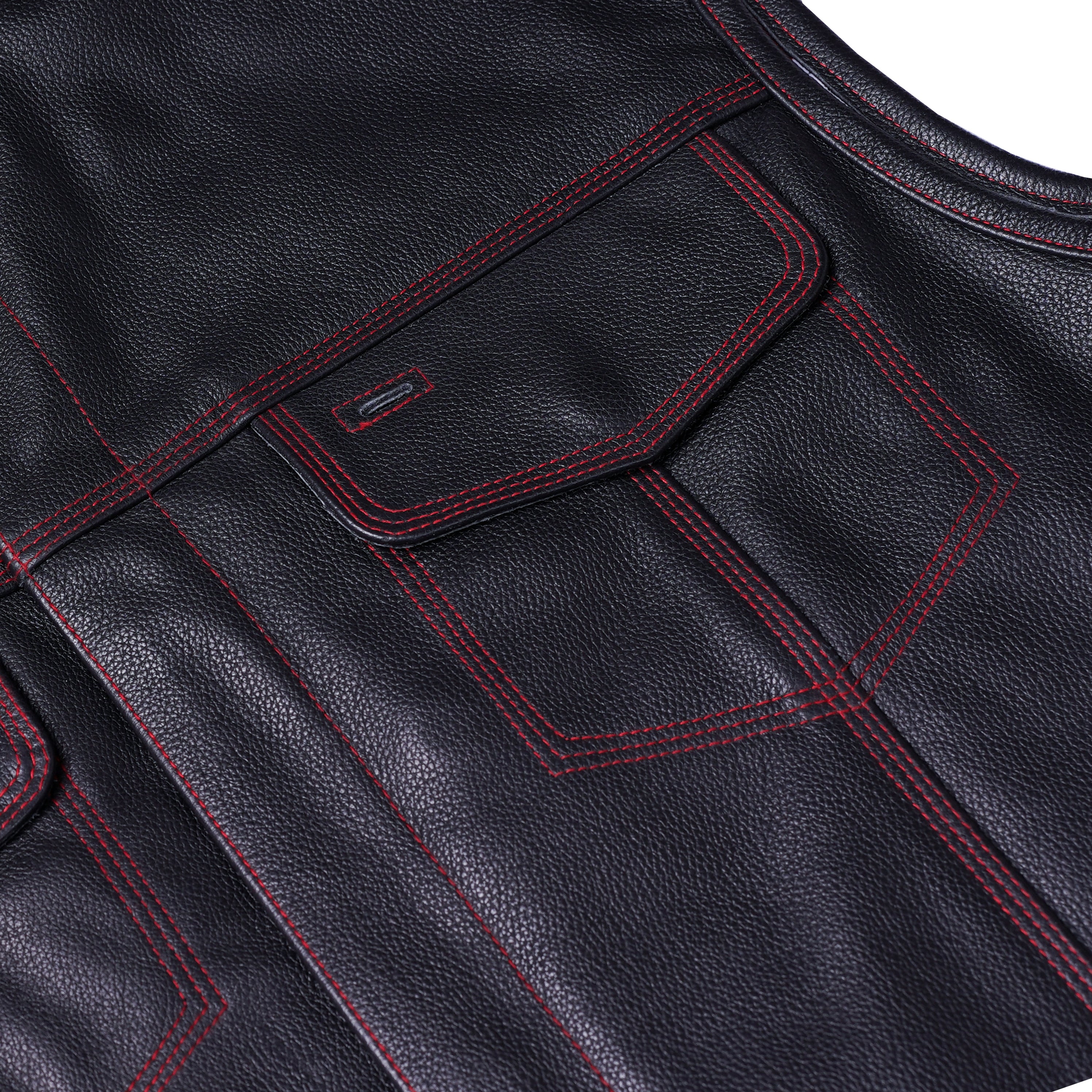 Pride Men's Leather Motorcycle Vest